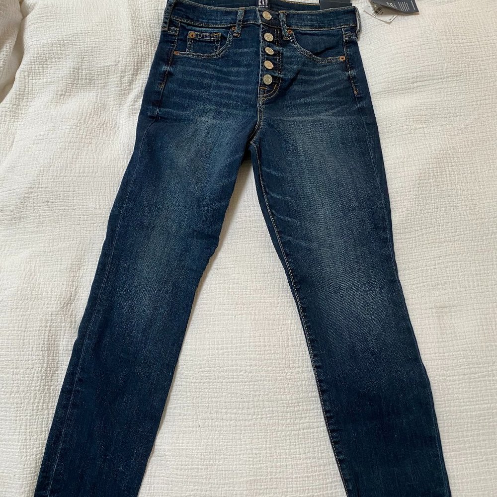 GAP High Rise Skinny Ankle Jeans